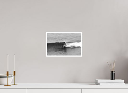 30 x 20 cm, Photo Rag (B&W) mit Rand Surfing Motion Blur Winki Pop Australia Print