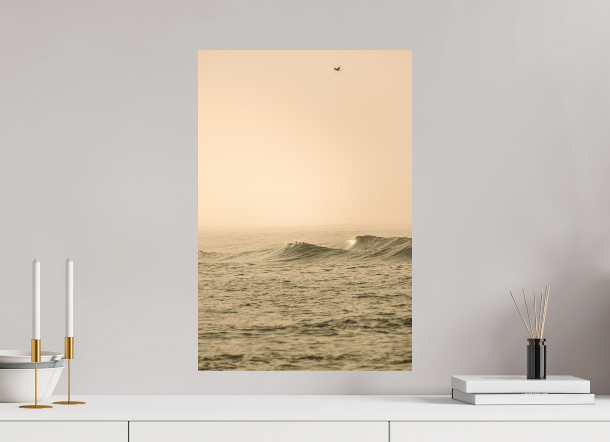 Golden Hour Wave Bird Sri Lanka Print