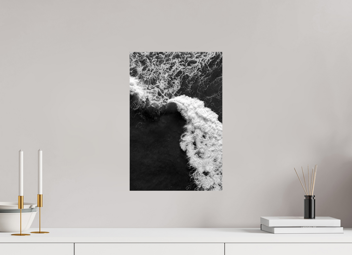 30 x 45 cm, Baryta Prestige 2 (seidenglänzend) Aerial Wave Black and White Print