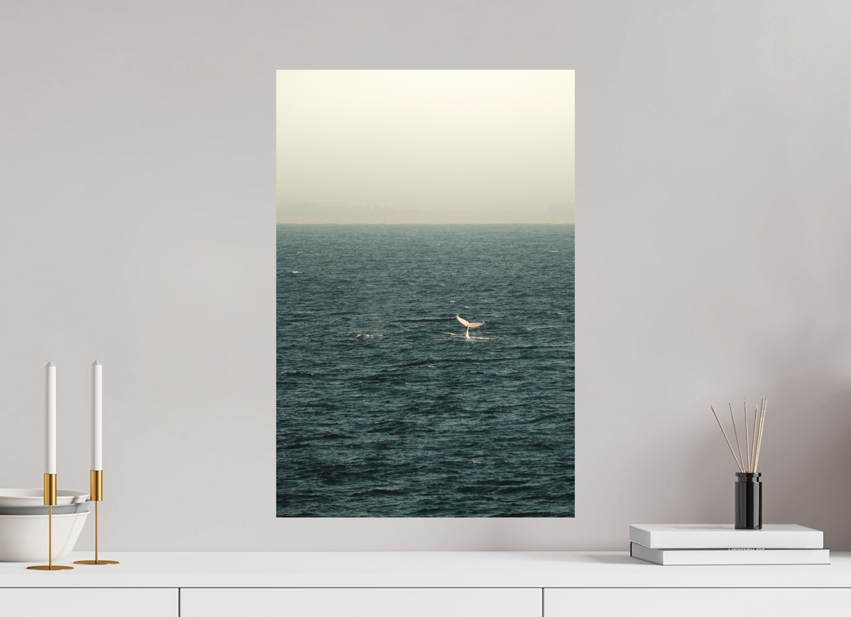 40 x 60 cm, Fine Art Cotton Matt Whale Tail Ocean Australia Print
