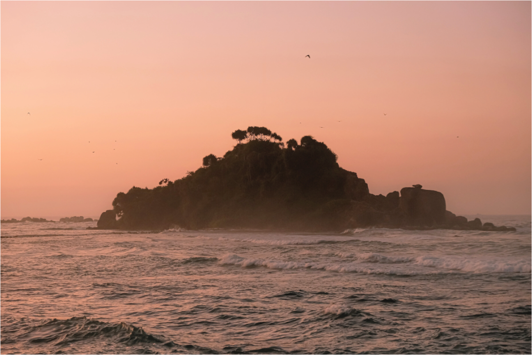 Main image Devils Island Silhouette Sri Lanka Print