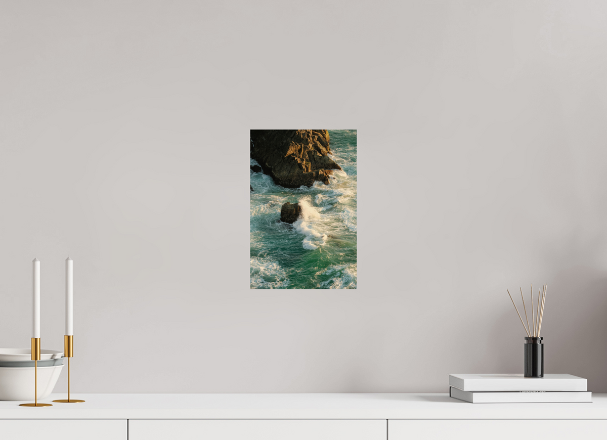 20 x 30 cm, Photo Rag Baryta (hochglänzend) Golden Hour Wave Rocks Print