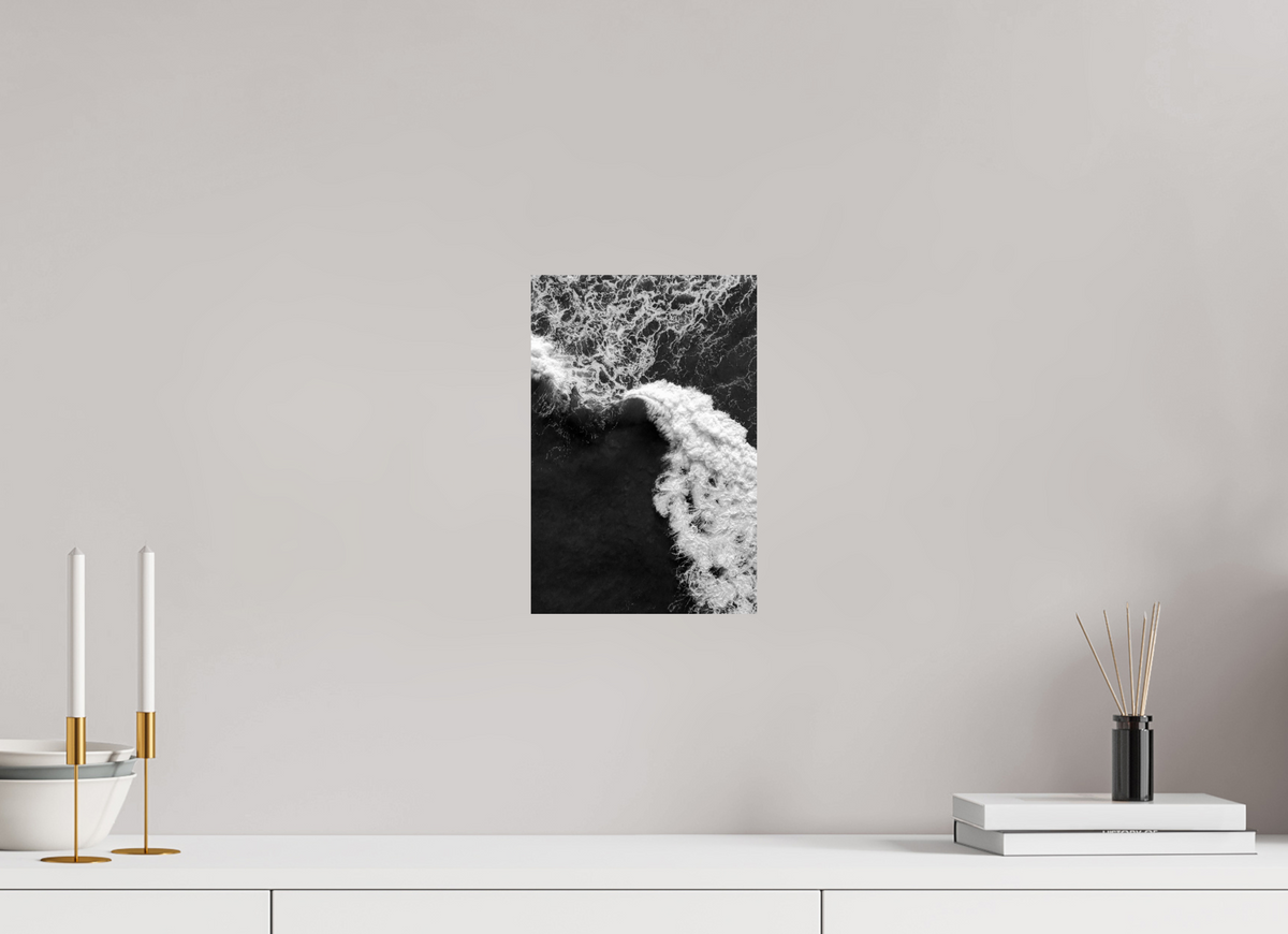 20 x 30 cm, Baryta Prestige 2 (seidenglänzend) Aerial Wave Black and White Print