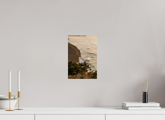 20 x 30 cm, Photo Rag Baryta (hochglänzend) Golden Hour Cliff Waves Algarve Print