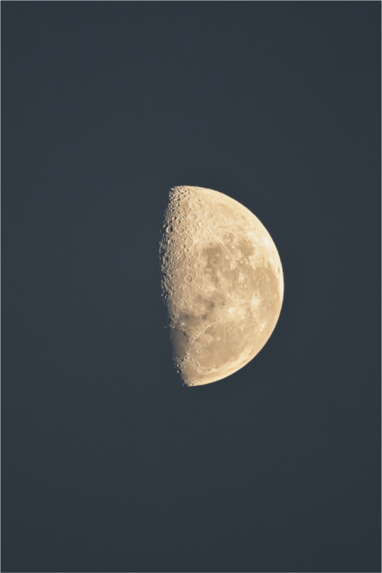 Main image Half Moon Night Sky Print