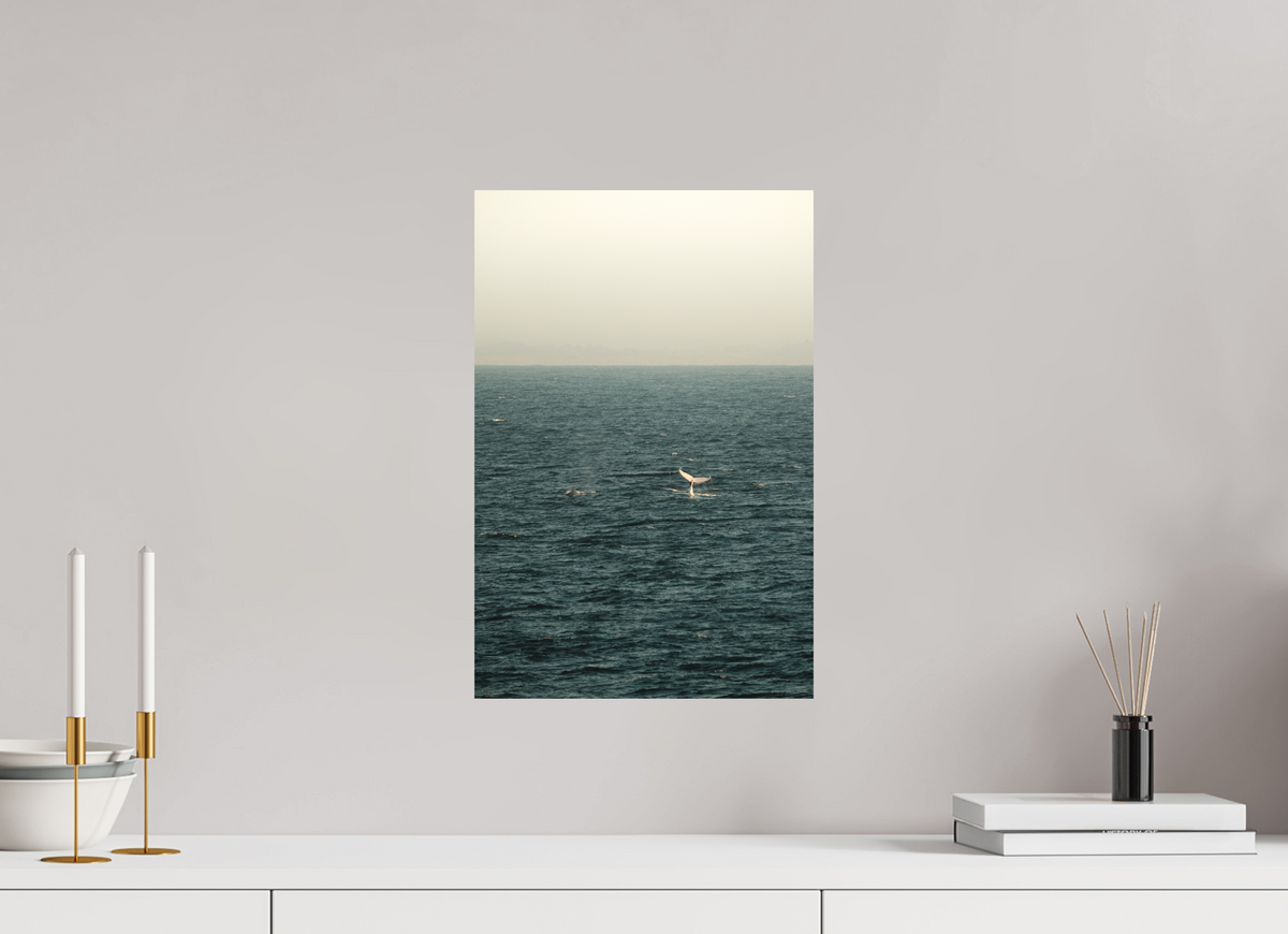 30 x 45 cm, Fine Art Cotton Matt Whale Tail Ocean Australia Print