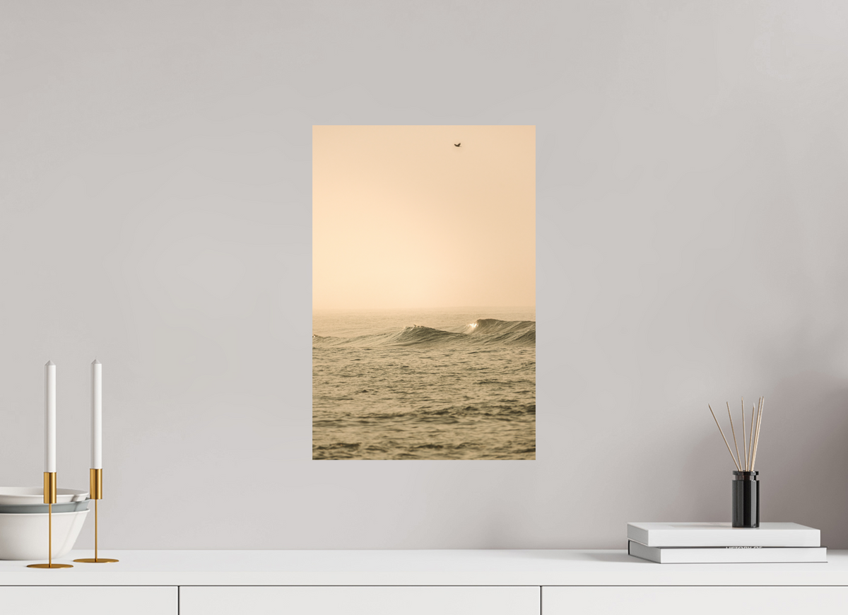 Golden Hour Wave Bird Sri Lanka Print