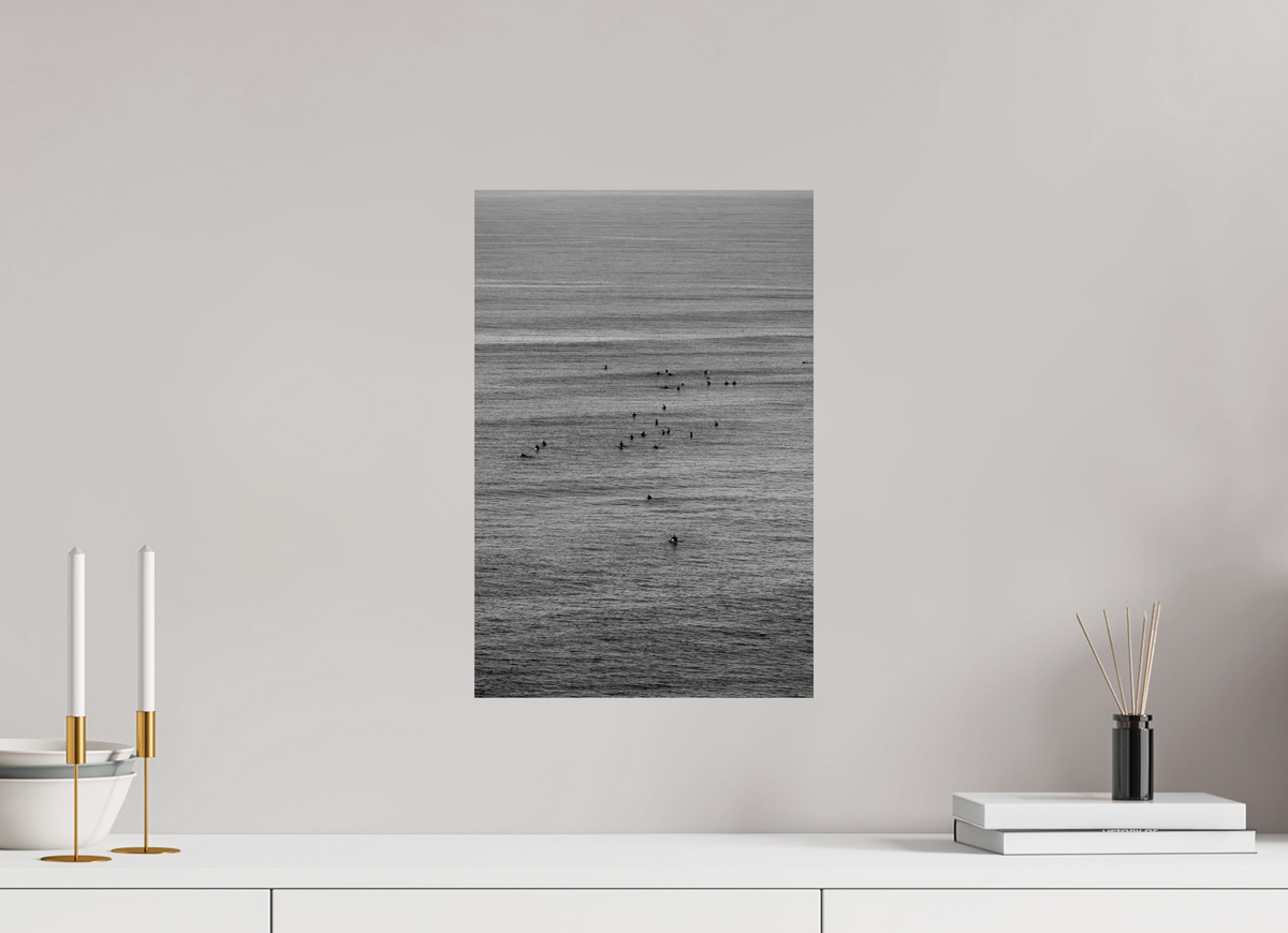 30 x 45 cm, Baryta Prestige 2 Surfers Waiting Lineup Bells Beach Australia Print