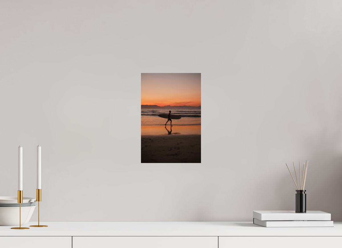 20 x 30 cm, Baryta Prestige 2 (seidenglänzend) Surfer at Sunset Bali Print