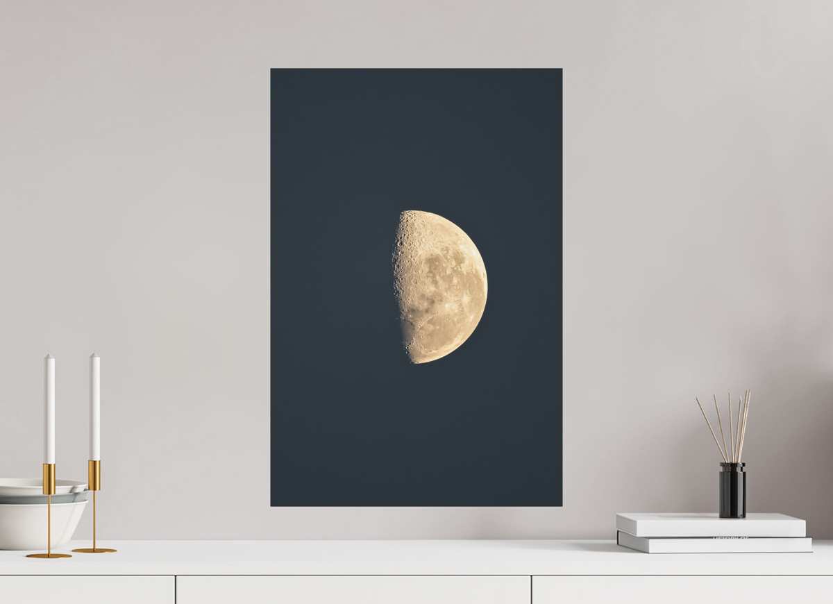 40 x 60 cm, Baryta Prestige 2 (seidenglänzend) Half Moon Night Sky Print